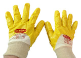 Nitril Arbeitshandschuhe GR. 10 gelb Gartenhandschuhe Bauhandschuhe STRONGHAND