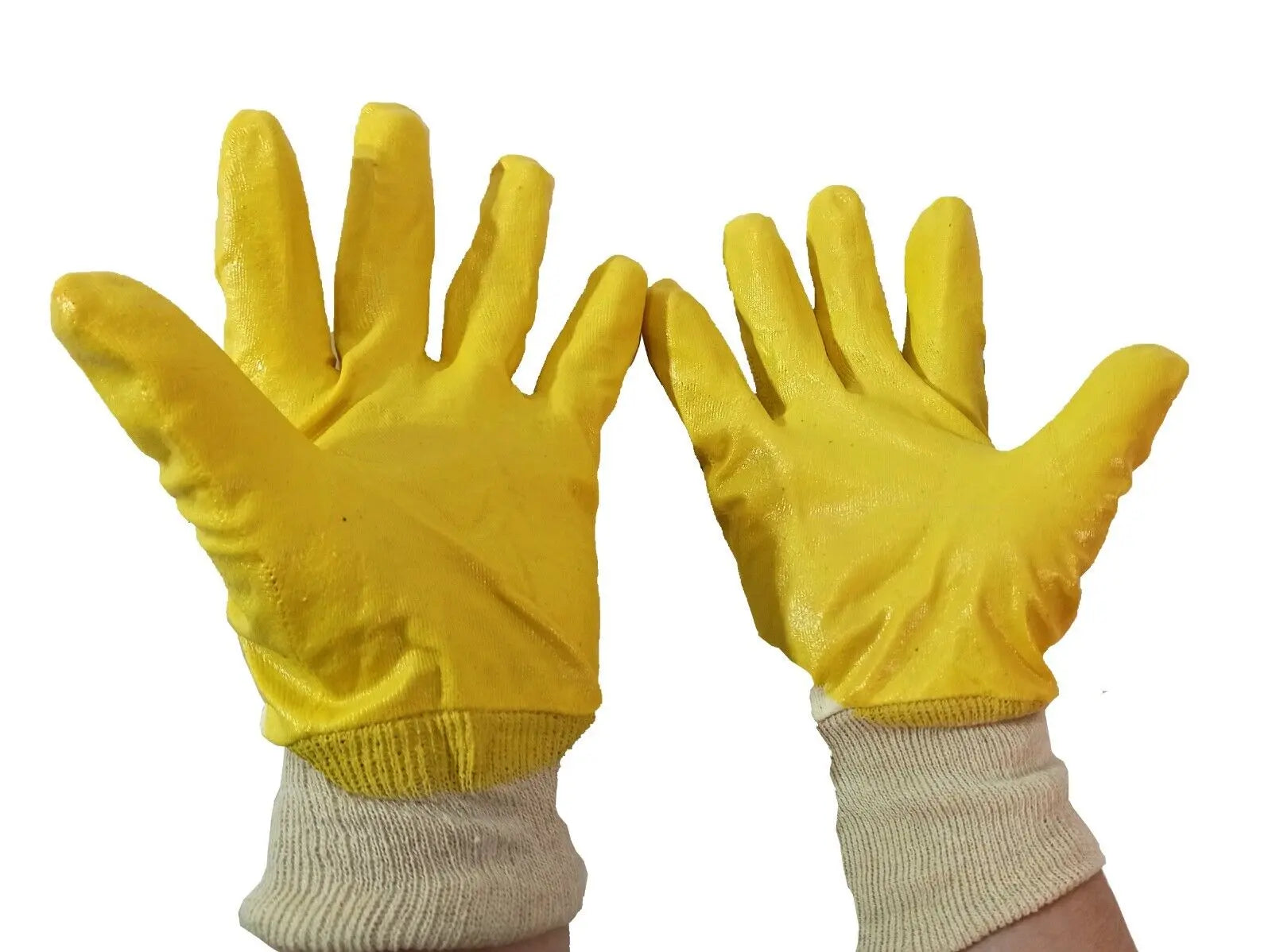Nitril Arbeitshandschuhe GR. 10 gelb Gartenhandschuhe Bauhandschuhe STRONGHAND