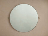 Monroe Round Bath Wall Mirror in Nickel